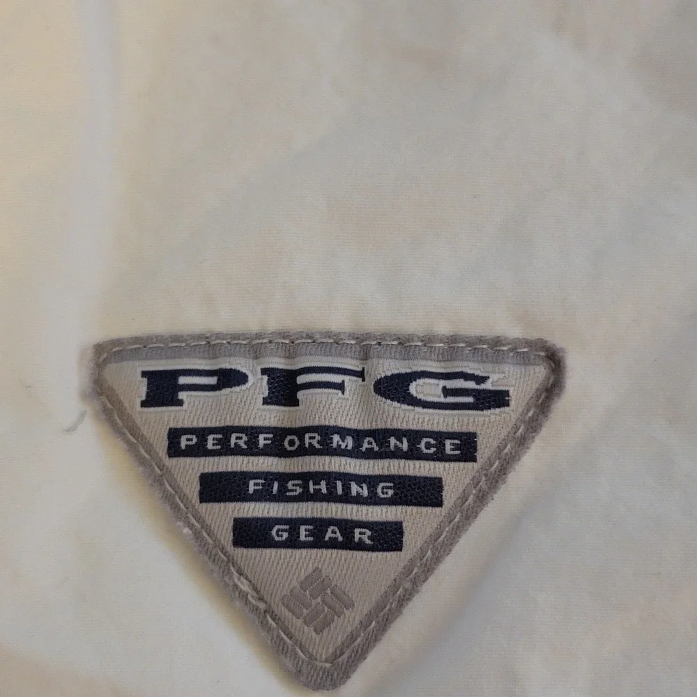 Columbia PFG Bahama Vent Fishing Shirt Mens XXL‎ White Short Sleeve Omni Shade